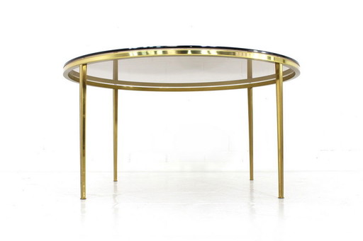 Ateliers Unis d'or Hollywood Regency Coffee Table / Table basse en laiton