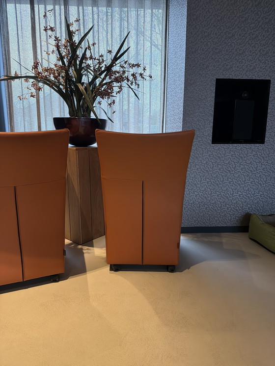 Image 1 of Monti’s Fauteuils Cognac Leer Original Typ Sting 