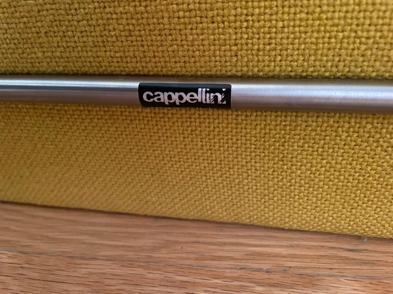 Image 1 of 2 x Capellini Jasper Morrison (1999) sedia bassa imbottita gialla