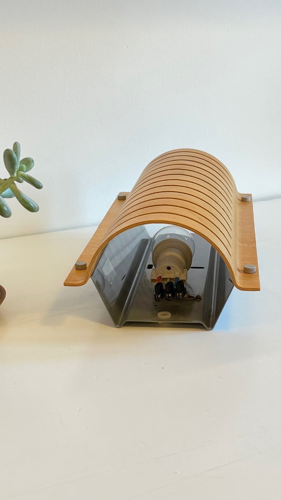 Image 1 of Vintage Ikea Bent Wood Wall Sconce