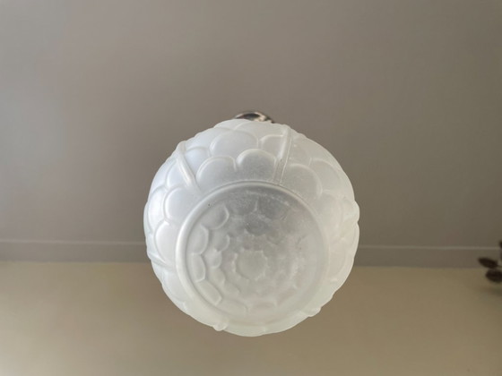 Image 1 of Lamp Hanglamp Plafondlamp Art Deco 1930 Matglas Frans