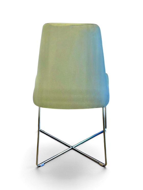 Image 1 of 4 sedie di design - Ligne Roset - velluto verde