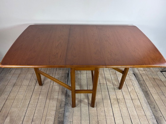 Image 1 of Tavolo pieghevole in teak Meredew, inglese d'epoca, anni '60