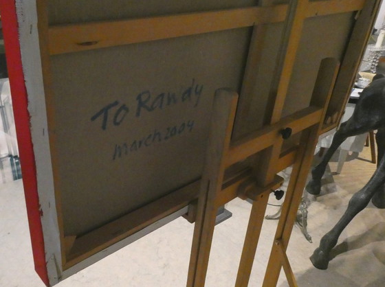 Image 1 of CLEMENS BRIELS - Uniek Meesterwerk "Touched to the Core" (130x100cm) - Gesigneerd + Certificaat