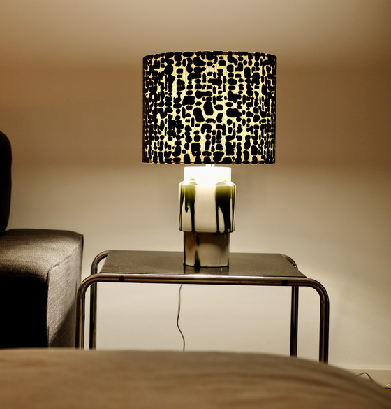 Image 1 of Set of 2 MCM Table Lamps: Upcycled one-of-a-kind pieces made from vases by Ditmar Urbach Keramik – Czech Republic