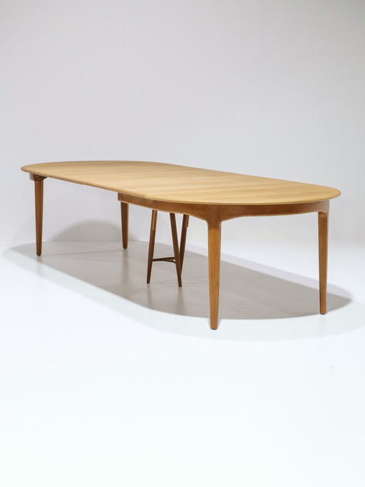 Tavolo da pranzo allungabile Henning Kjaernulf modello 62 rovere Sorø