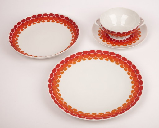 Vintage Melitta 4-delig servies, jaren 70