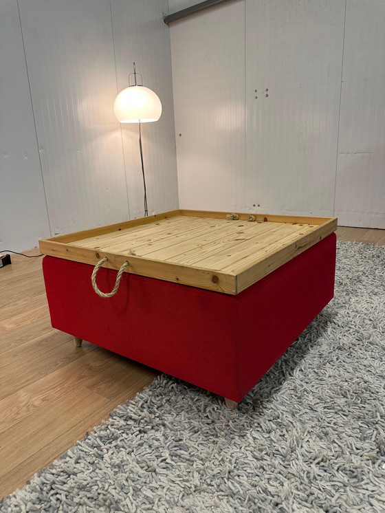 Image 1 of Zitmaxx Design Hocker / Footstool + Custom Made Table Top