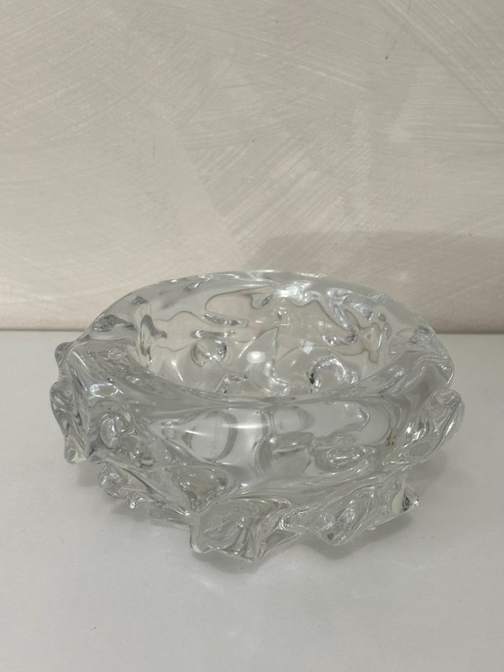 Image 1 of Vintage Schneider kristallen asbak/sieradenschaaltje, gesigneerd