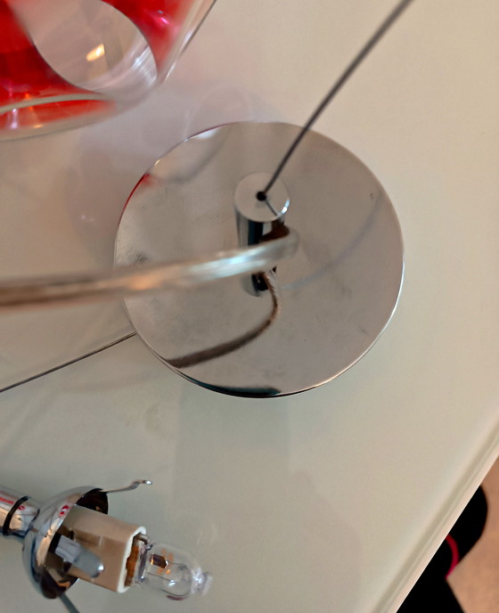 Image 1 of Lámpara colgante estilo era espacial, cristal de Murano original, altura ajustable.