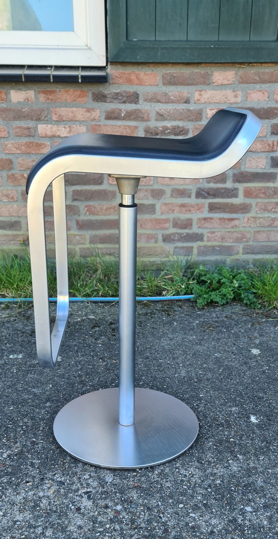Image 1 of 1x Lem Bar Stool - La Palma Black Leather