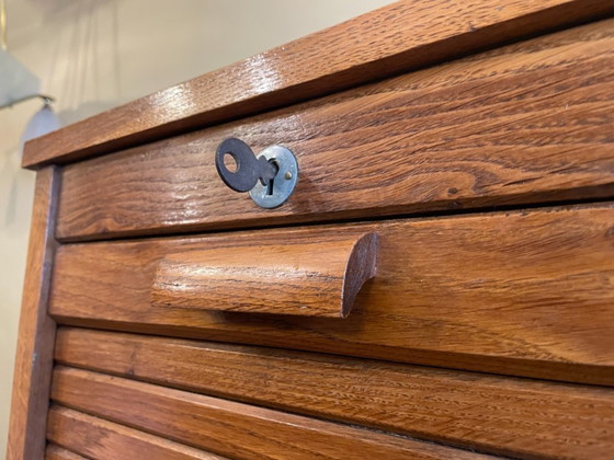 Image 1 of Rollladenschrank, Archivschrank, Musikschrank, Art déco, 1930, Französisch