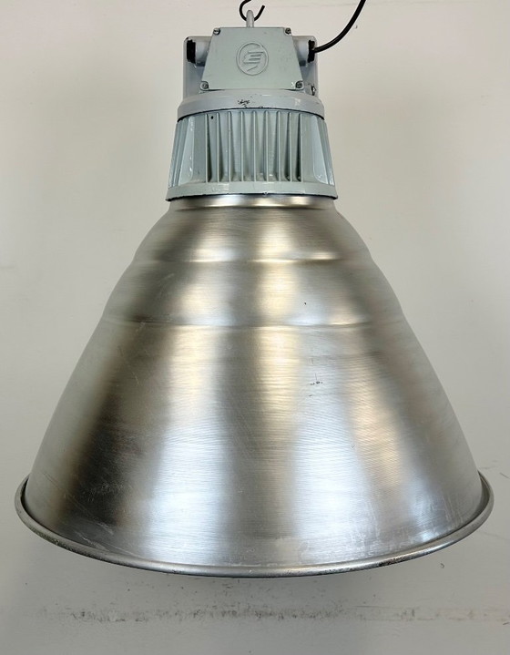 Image 1 of Large Industrial Aluminium Pendant Light from Elektrosvit, 1960s