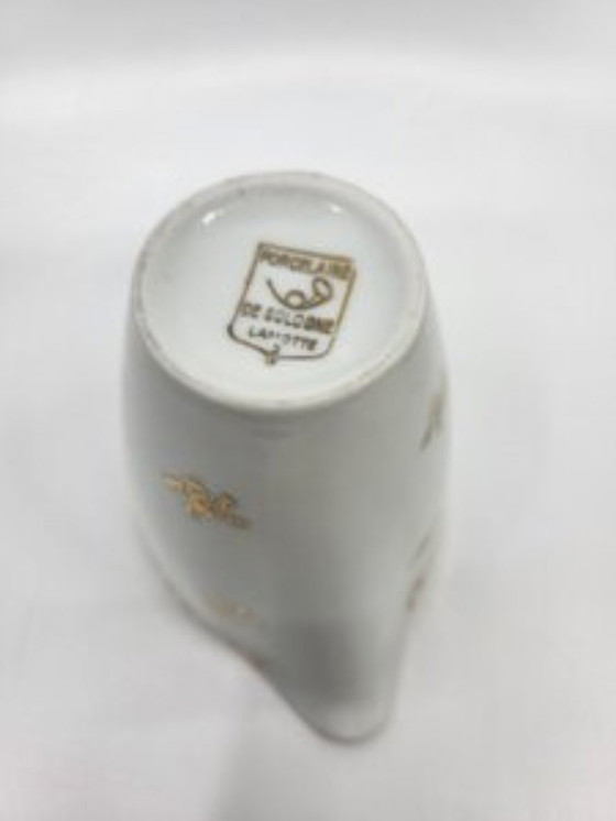 Image 1 of Servizio da tè in porcellana stile impero decorato in oro zecchino Francia Set di 15 pezzi