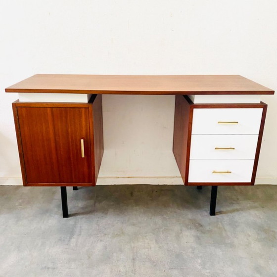 Scrivania vintage di design danese, anni '60, in teak. – Scrivanie, Wood (photo 4 of 5)