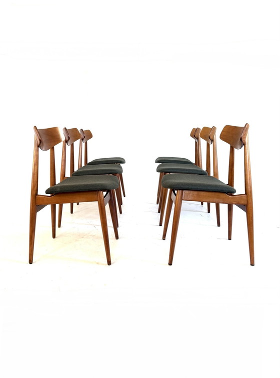 Image 1 of 6 sedie da pranzo restaurate, Habeo '60