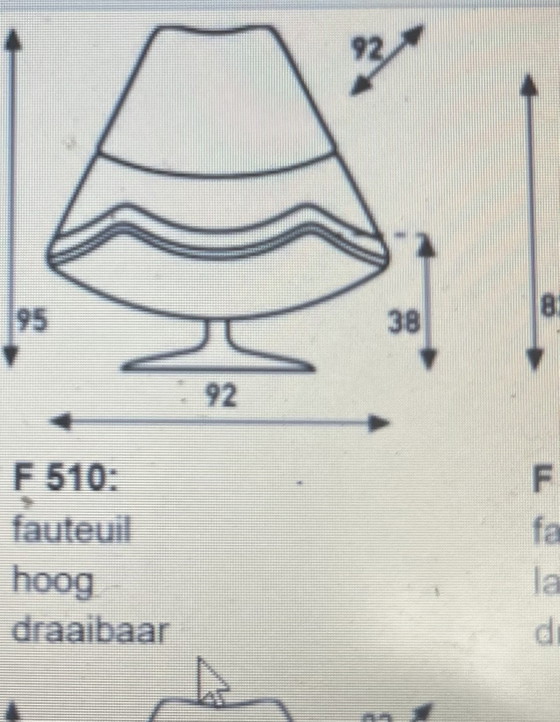 Artifort F510 Fauteuil Hoog – Wool (photo 5 of 14)