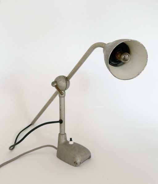 Vintage Pfaff work lamp / articulated lamp – 1940s – industrial design