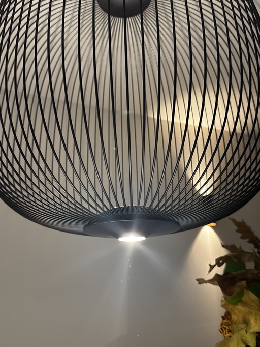 Foscarini spokes 2 midi pendant lamp 45cm LED black