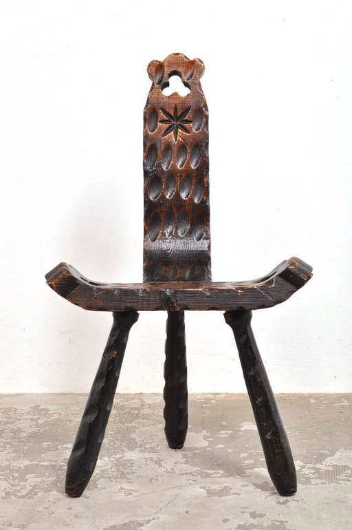 Brutalist Spanish Chair, 1960s