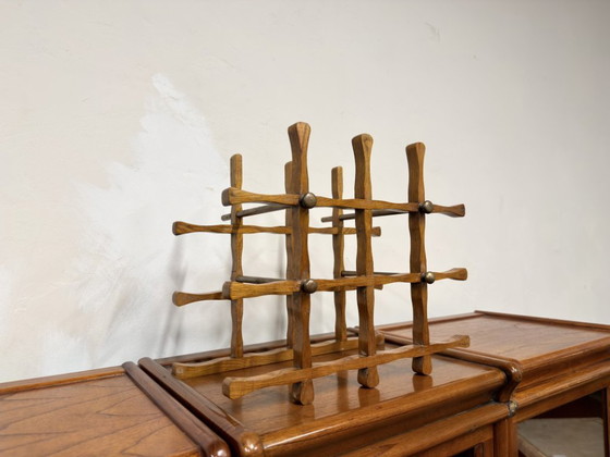 Original Globe Wernicke Wine Rack for Bookcase, Wood, Brass, Brown (photo 3 of 7)