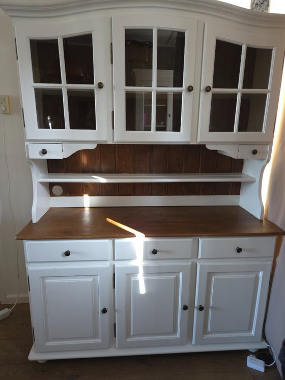 Image 1 of French Provençal or Rustic Farmhouse Buffet and Display Cabinet