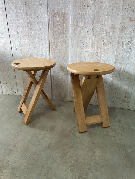 Image 1 of Pair of folding stools