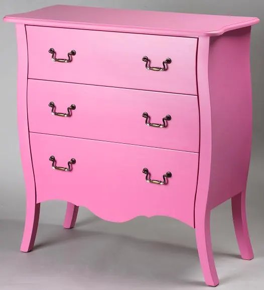 Custom Pink Chest of Drawers, Elegant Design in Any NCS Color, Wood, Metal, Modern (photo 4 of 10)