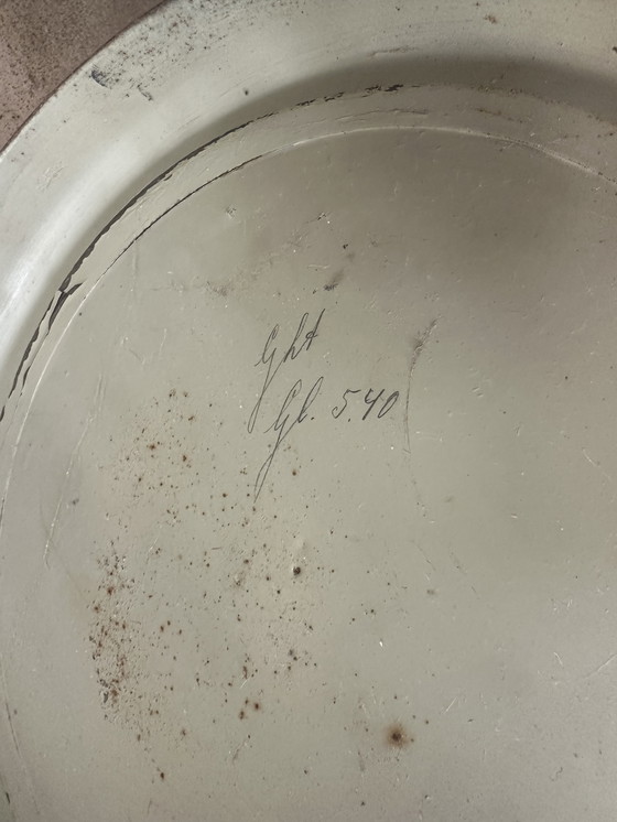 Image 1 of Art Deco umbrella stand 1930s color gray with grape image