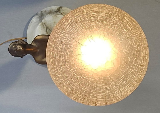 Image 1 of Table lamp - Patinated bronze-colored metal - Table lamp 'Dancer'