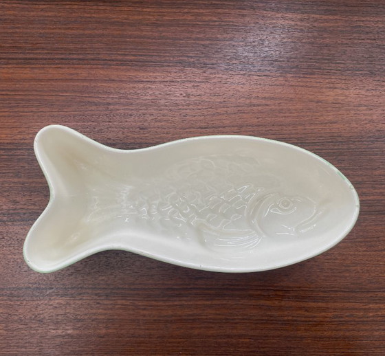 Visvormige Limoengroene Keramische Puddingvorm – Tafelwaar, Ceramic (photo 5 of 12)