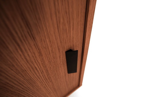 Image 1 of Dressoir gebeitst teak T-S05 schuifdeur en 3 laden