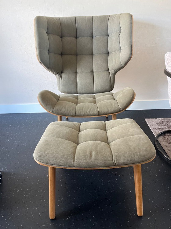 Design Stoel Incl Kruk – NORR11, Fauteuils, Cotton, Wood (photo 4 of 5)