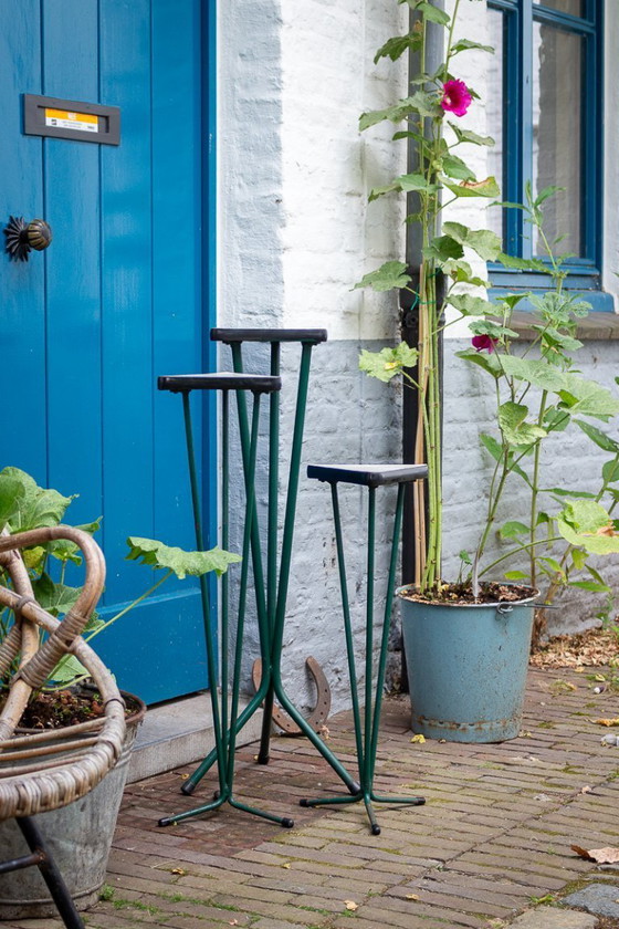 Image 1 of Ensemble de 3 supports géométriques pour plantes - table à plantes
