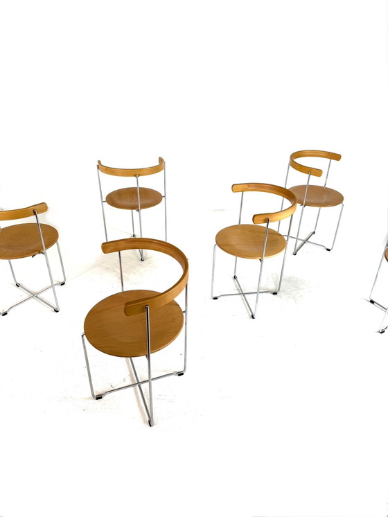 Image 1 of 6x Silla plegable de diseño 'Soley', Kusch & Co '80