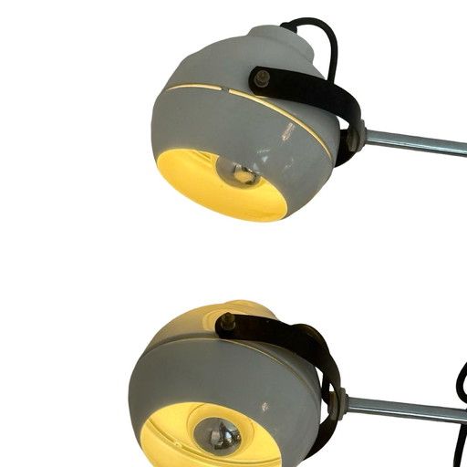 Vintage - Double wall lamp - Eyeball / spots - fully adjustable - White