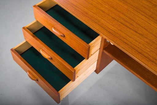 Bureau de direction en teck moderne du Mid Century, Allemagne, années 1960