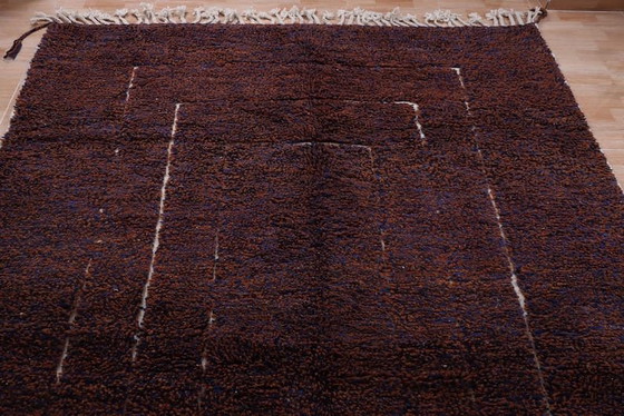 Beni Ouraine Berber tapijt met speciale handgemaakte kleurstelling, formaat 1,5/2,5 m – Aime Té (photo 6 of 9)