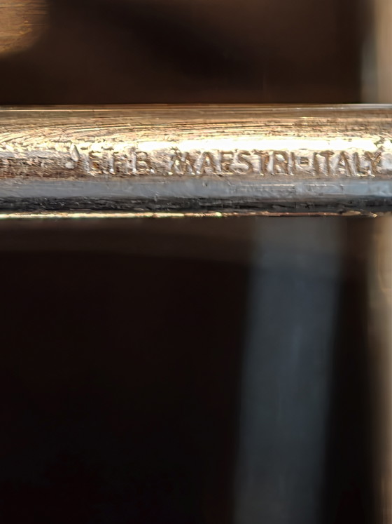 Image 1 of 3 signierte, versilberte Weinflaschenhalter – Hergestellt in Italien