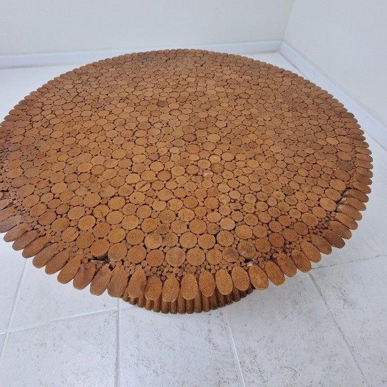 Image 1 of Sheaf of Wheat Bamboo Coffee Table by McGuire, USA, circa 1970