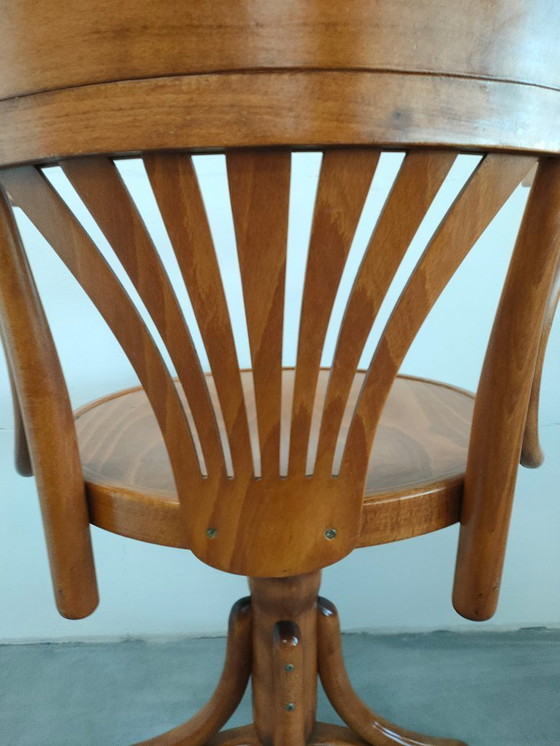 Image 1 of Sedia da capitano vintage in stile Thonet (legno curvato, seduta girevole a 360 gradi)