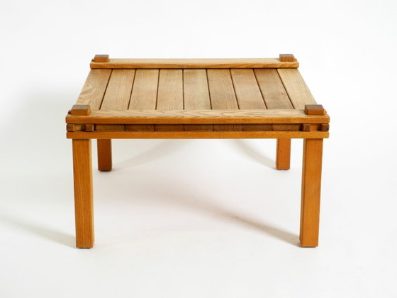 Image 1 of Salontafel uit de "Farmer Collection" uit de jaren 60 van Gerd Lange voor Bofinger, gemaakt van lichtbruin gebeitst essenhout.