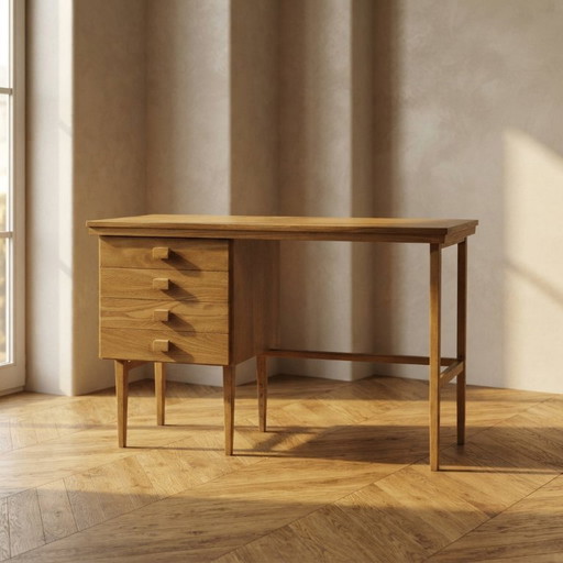 Escritorio vintage de mediados de siglo para señora, de Hikor, Checoslovaquia, década de 1980, 110 × 45 × 75 cm – bureau