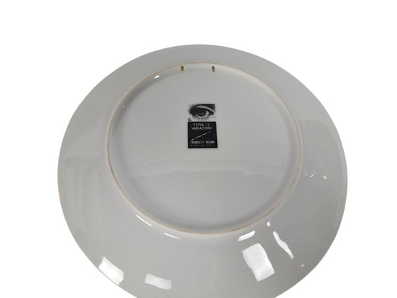 Image 1 of Piero Fornasetti - Tema e Variazioni - wall sign - no. 6 - Milano - 2000