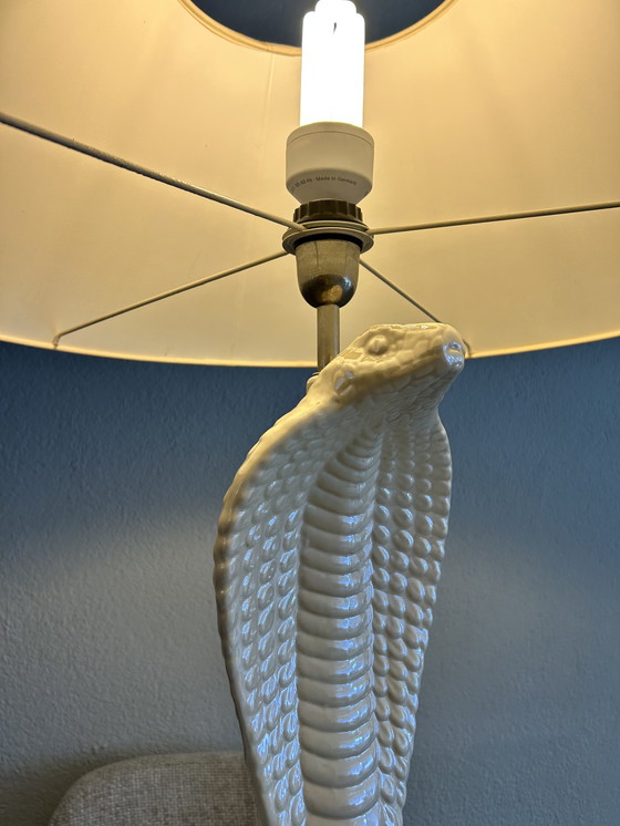 Image 1 of Tomasso Barbi Pearl Cobra Table Lamp