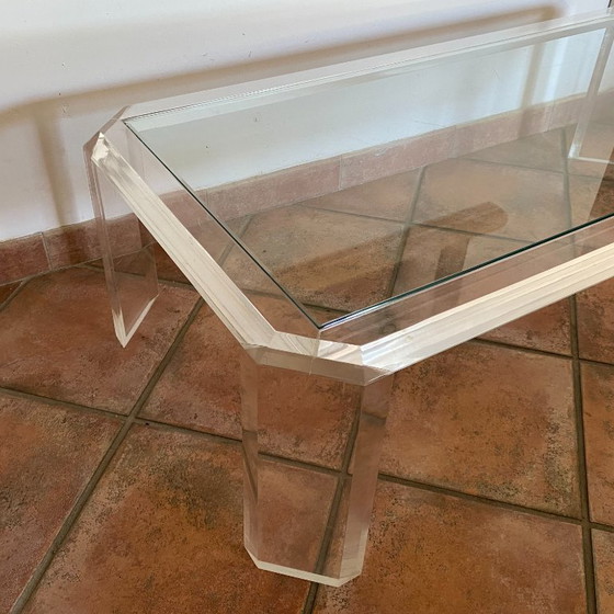 Athena Salontafel van David Lange. 1970. 120x60. – Roche Bobois, Glass, Plexiglass (photo 6 of 6)