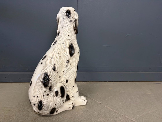 Escultura de terracota de un setter inglés, década de 1970. – Objetos decorativos, Stone (photo 7 of 11)