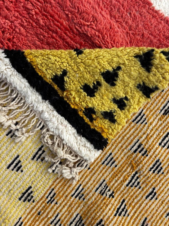 Image 1 of Prachtig Marokkaans Berber tapijt in kleurrijke tinten - 300x200 cm - handgeweven wollen tapijt
