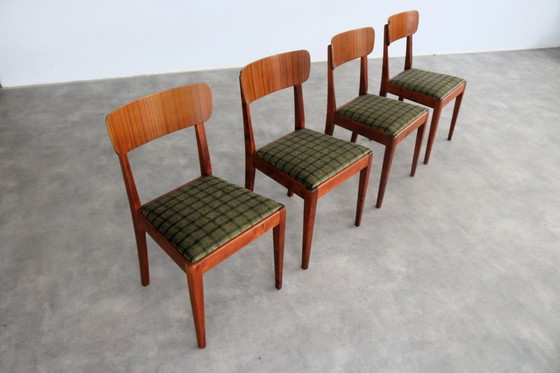 Image 1 of 4x Vintage Edsbyn Eetkamerstoelen