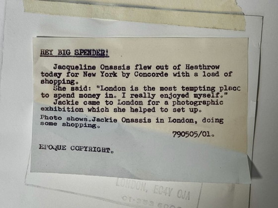 Image 1 of Jackie Kennedy in London, Press Photo 1961